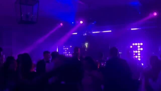 Turn the night purple 💜📍 Castell de Sant Marçal #WeddingInspiration #DestinationWedding #Music #Lights #Neon #EventsAndProductions #KamalEvents